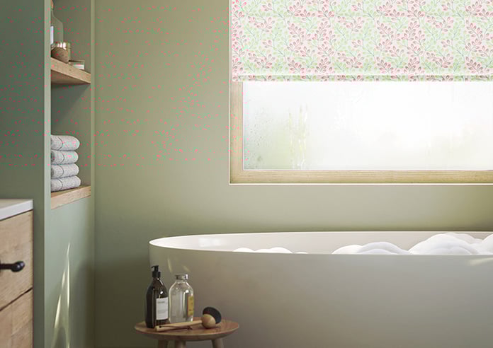 Fitzrovia Print, Pink Pop - Motorised Roman Blind - Image 5